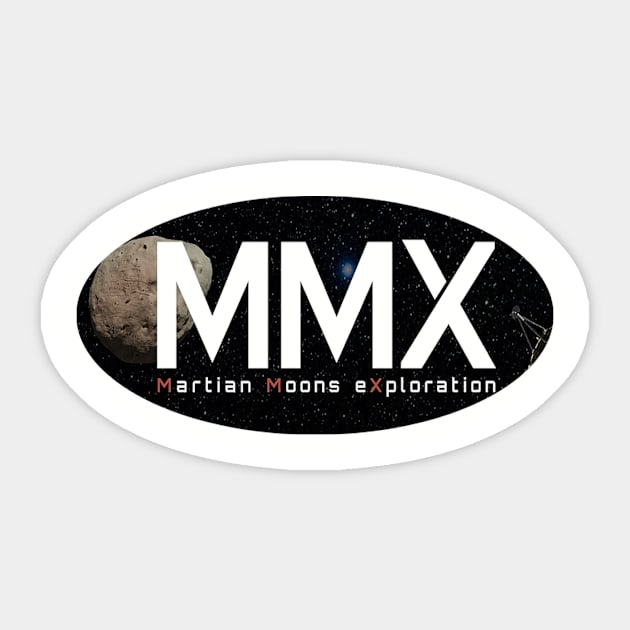 Martian Moons Exploration Logo Sticker by Spacestuffplus